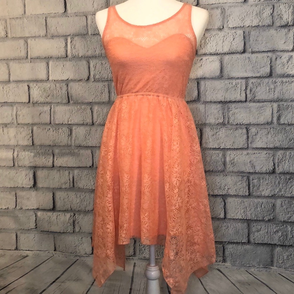 No boundaries peach dress size small